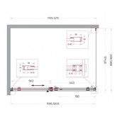 Душевой угол BelBagno SOFT_CLOSE 2 AH 1 1200x900 хром, прозр.стекло 