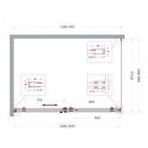 Душевой угол BelBagno SOFT_CLOSE 2 AH 1 1300x900 хром, прозр.стекло 