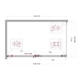 Душевой угол BelBagno SOFT_CLOSE 2 AH 1 1500x900 оружейная сталь, прозр.стекло 