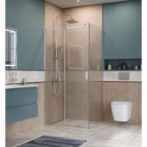 Душевой угол BelBagno SOFT_CLOSE 2 AH 1 1500x1000 хром, прозр.стекло 