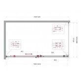 Душевой угол BelBagno SOFT_CLOSE 2 AH 1 1600x900 хром, прозр.стекло 