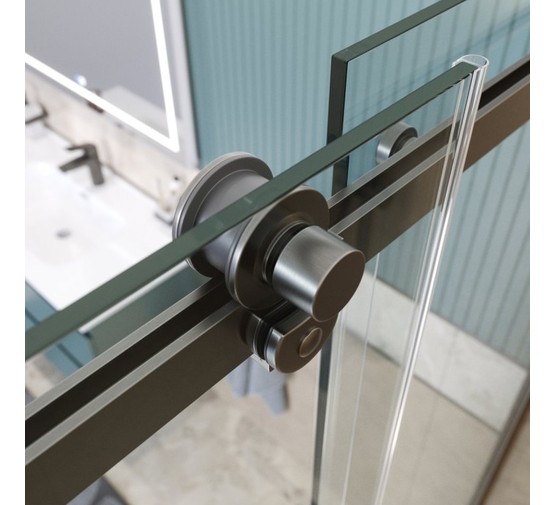 Душевой угол BelBagno SOFT_CLOSE 2 AH 1 1800x900 оружейная сталь, прозр.стекло 