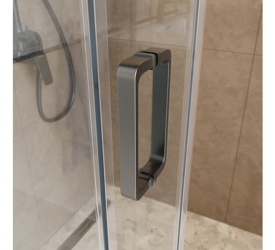 Душевой угол BelBagno SOFT_CLOSE 2 AH 1 1800x1000 оружейная сталь, прозр.стекло 