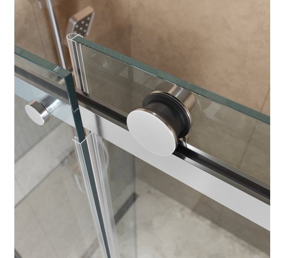 Душевой угол BelBagno SOFT_CLOSE 2 A 1 1000x1000 оружейная сталь, прозр.стекло 