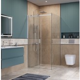 Душевой угол BelBagno SOFT_CLOSE 2 A 1 1000x1000 оружейная сталь, прозр.стекло 