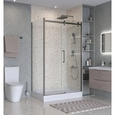 Душевой угол BelBagno Marino 2 AH 1 1100x800 оружейная сталь, прозр.стекло 