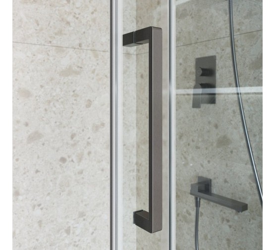 Душевой угол BelBagno Marino 2 AH 1 1100x900 оружейная сталь, прозр.стекло 