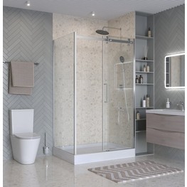 Душевой угол BelBagno Marino 2 AH 1 1100x1000 хром, прозр.стекло 