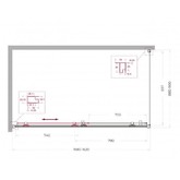 Душевой угол BelBagno Uno 195 AH 1 1600x900 хром, прозр.стекло 