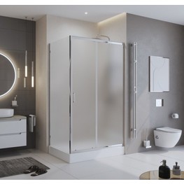 Душевой угол BelBagno Uno 195 AH 1 1600x900 хром, матовое стекло 
