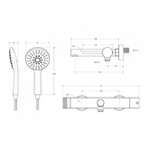 Смеситель для ванны Cezares RELAX-VD-IN сатин