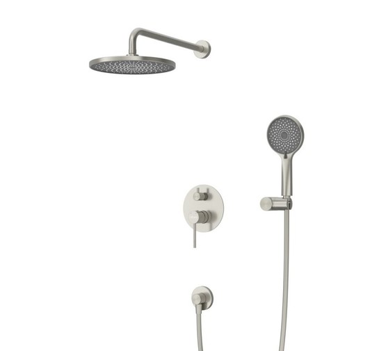 Душевая система Cezares Relax встраиваемая со смесителем сатин