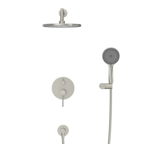 Душевая система Cezares Relax встраиваемая со смесителем сатин