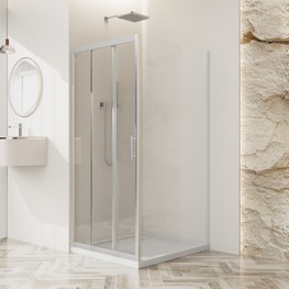 Душевой угол BelBagno Uno 195 AHF 31 1200x800 хром, прозр.стекло 