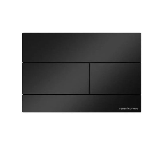 Клавиша смыва Ceramicanova Balance Rect черный матовый