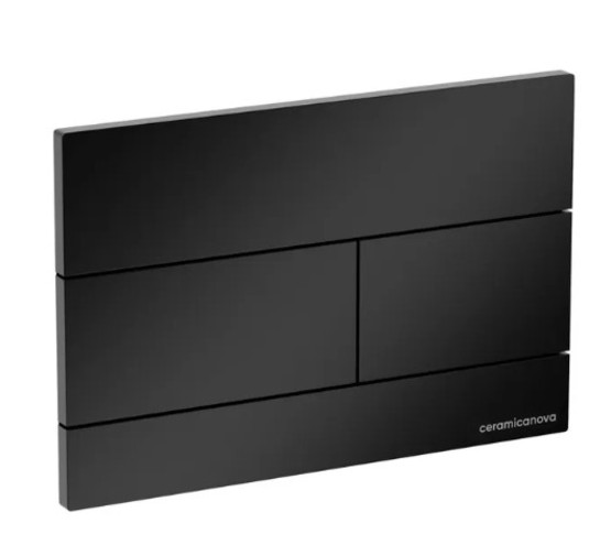 Клавиша смыва Ceramicanova Balance Rect черный матовый