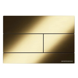 Клавиша смыва Ceramicanova Balance Rect золото брашированное