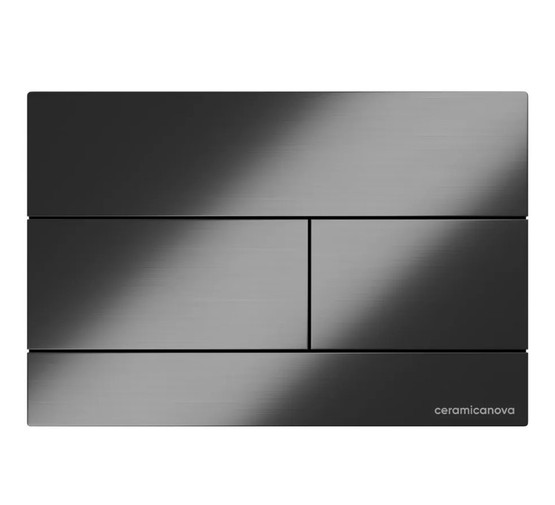 Клавиша смыва Ceramicanova Balance Rect оружейная сталь