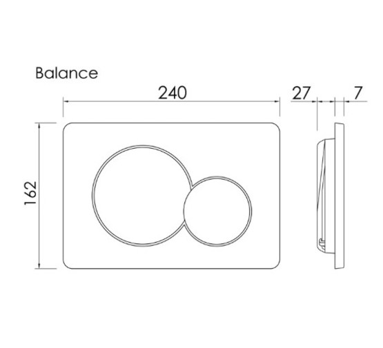 Клавиша смыва Ceramicanova Balance Sphere никель брашированный