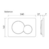 Клавиша смыва Ceramicanova Balance Sphere черный матовый