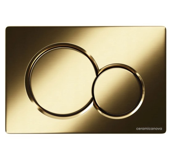 Клавиша смыва Ceramicanova Balance Sphere золото брашированное