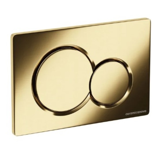 Клавиша смыва Ceramicanova Balance Sphere золото брашированное