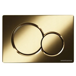 Клавиша смыва Ceramicanova Balance Sphere золото брашированное