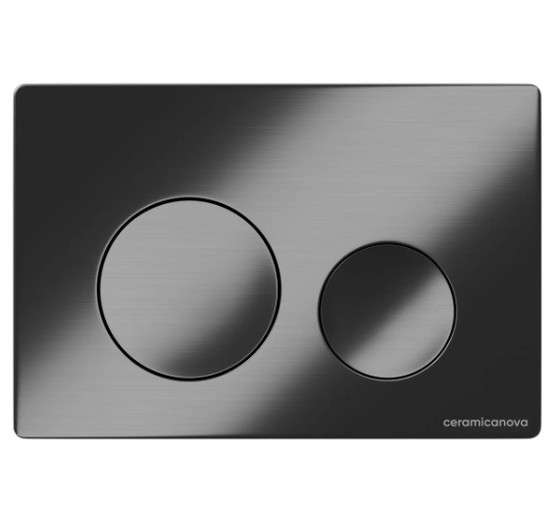 Клавиша смыва Ceramicanova Balance Circle оружейная сталь