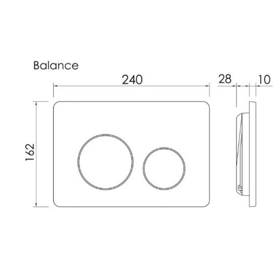 Клавиша смыва Ceramicanova Balance Circle никель брашированый