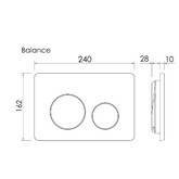 Клавиша смыва Ceramicanova Balance Circle никель брашированый
