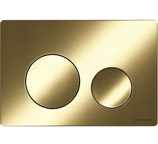Клавиша смыва Ceramicanova Balance Circle золото брашированое