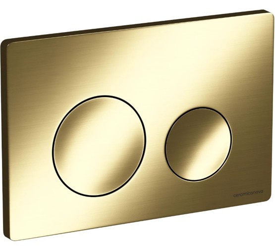 Клавиша смыва Ceramicanova Balance Circle золото брашированое