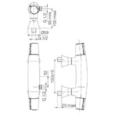 Смеситель для душа Jacob Delafon Symbol E71683-CP термостат