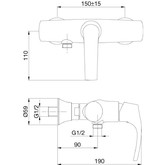 Смеситель для душа Jacob Delafon Symbol E71682-CP