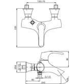 Смеситель для ванны Jacob Delafon Symbol E71680-CP