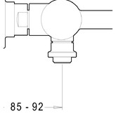 Смеситель для ванны Jacob Delafon Purist E14589-4A-CP