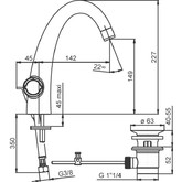 Смеситель для раковины Jacob Delafon Elevation E18870-CP с д/к