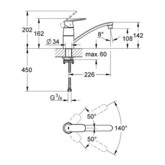 Смеситель для кухни Grohe Eurosmart Cosmopolitan 32842000