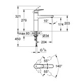 Смеситель для кухни Grohe Europlus II 33930002 