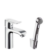 Смеситель для раковины с гигиеническим душем Hansgrohe Metris 31285000