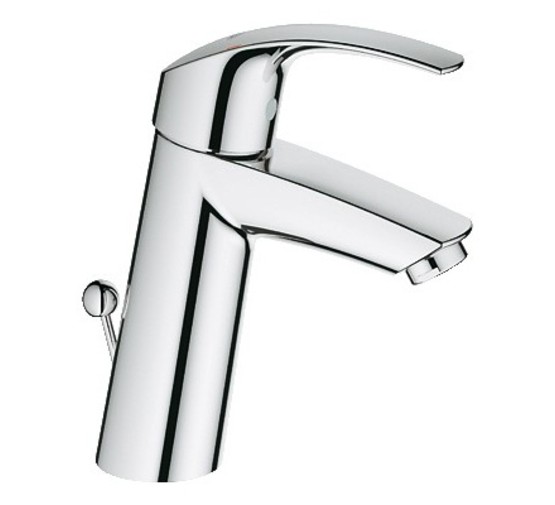 Смеситель для раковины Grohe Eurosmart 23322001 с донным клапаном