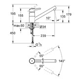 Смеситель для кухни Grohe Concetto 32659001