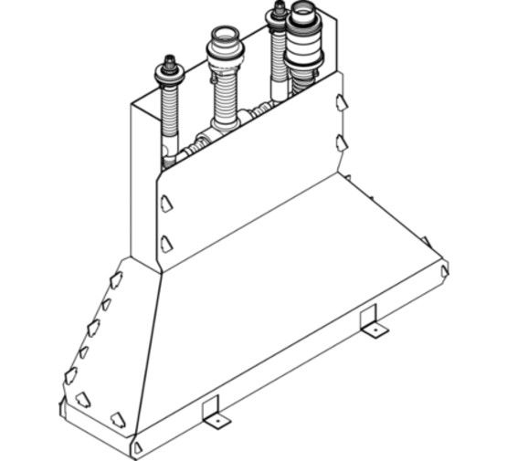 Скрытая часть смесителя Hansgrohe 4 отверстия) 13444180