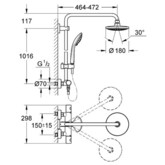 Душевая система Grohe Euphoria System 180 27296001 термостат хром 