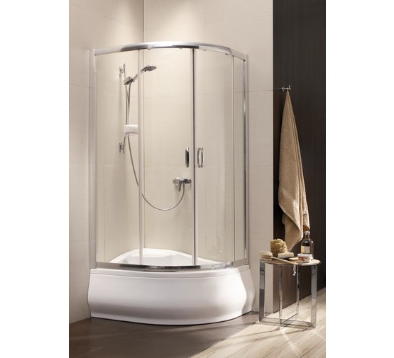 Душевой угол Radaway Premium Plus E170 1000х800 хром,фабрик стекло