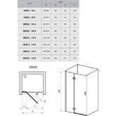 Душевая дверь Ravak Smartline SMSD2-120 A-L хром + стекло Транспарент