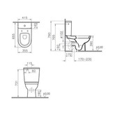 Унитаз компакт Vitra Form 300 микролифт