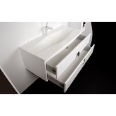 Комплект мебели Eqloo Miro 110 см белый подвесной