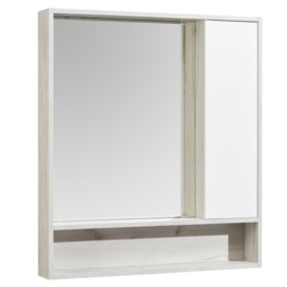 Зеркало шкаф Aquaton Флай 80 белый/дуб крафт
