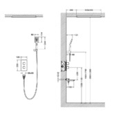 Душевая система Timo Petruma SX-5019/03SM со смесителем термостат черный
